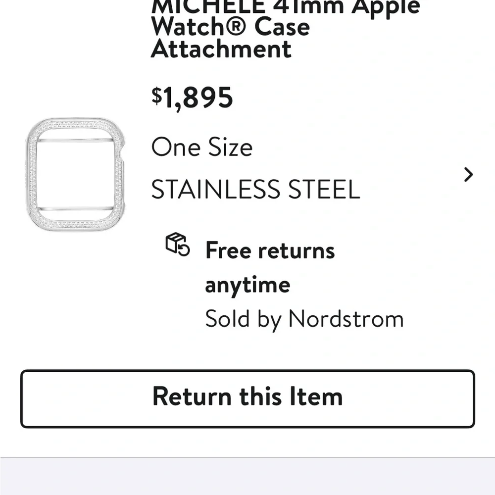 Michele Silver Diamond Watch Bezel - Picture 10 of 10